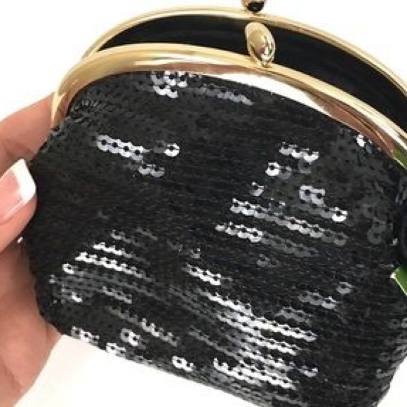 NWT kate spade Salinas black sequin wristlet - Picture 2 of 3
